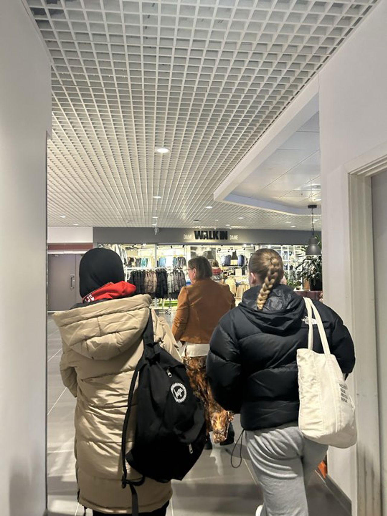 Omvisning retning Walk In.