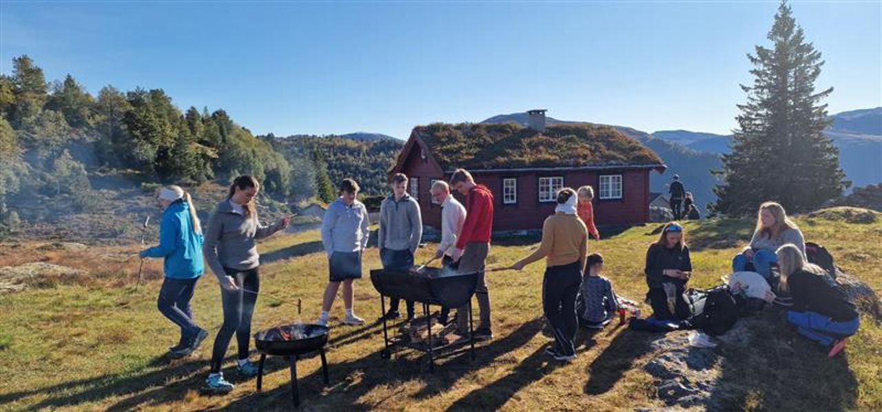 Grilling på Hjellesetra